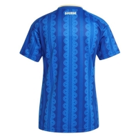Camisa de Futebol Suécia Equipamento Secundário Mulheres Mundo 2026 Manga Curta
